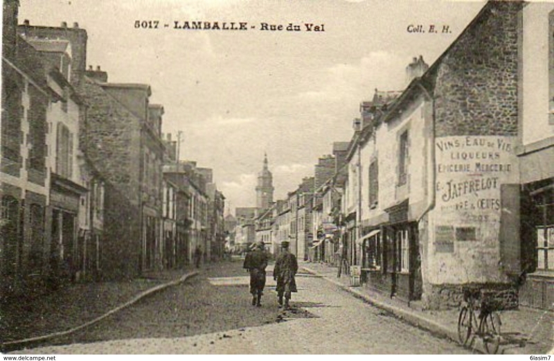 La rue du Val en 1915