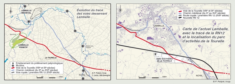 Evolution voie d'accés à Lamballe