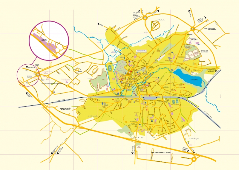 Plan de la ville de Lamballe