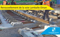 Renouvellement de la voie ferrée Lamballe - Dinan