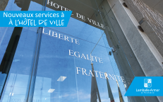 Nouveaux services à l'Hôtel de Ville