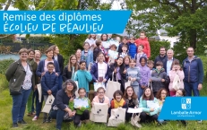 Remise des diplômes éco-citoyens à Beaulieu