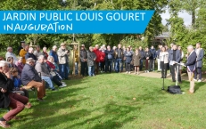 Inauguration du jardin public Louis Gouret