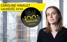 Caroline Hinault, lauréate du Prix littéraire 1001 feuilles noires