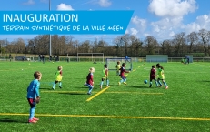 Inauguration du terrain synthétique de la Ville Méen
