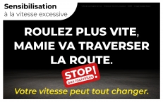 Campagne de sensibilisation : la vitesse peut tout changer !