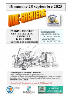 VIDE GRENIERS de la Pétanque Lamballaise