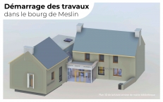Démarrage de travaux au bourg de Meslin