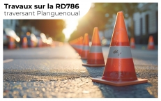 Travaux sur la RD786 à Planguenoual