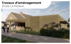 Travaux d'extension et de rénovation à l'école de La Poterie