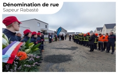 Inauguration de la dénomination de rue Sapeur Rabasté