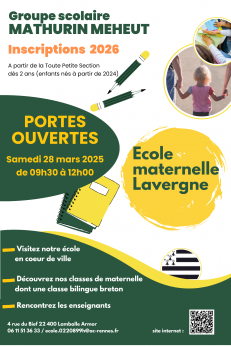 Portes ouvertes école Mathurin Méheut-Lavergne