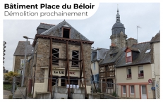 Démolition du bâtiment 2 place du Béloir