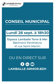 Conseil municipal du 28 septembre 2026