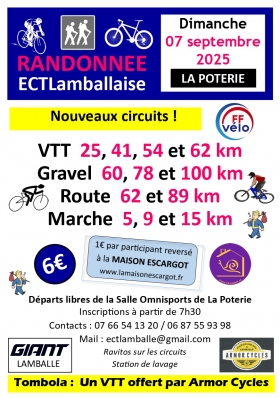 RANDONNÉE ECTLamballaise Dimanche 7 Septembre 2025