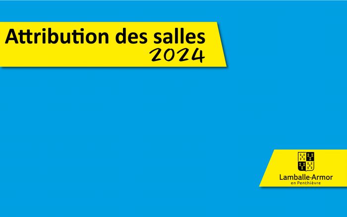 Calendrier d'attribution des salles municipales 2024