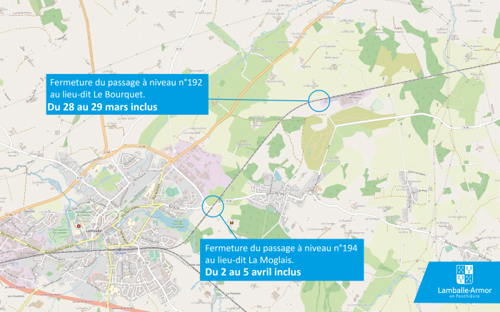 Travaux ligne Lamballe-Dinan - Circulation difficile entre Lamballe et La Poterie