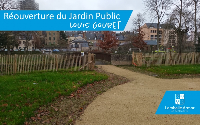 Réouverture du jardin public Louis Gouret