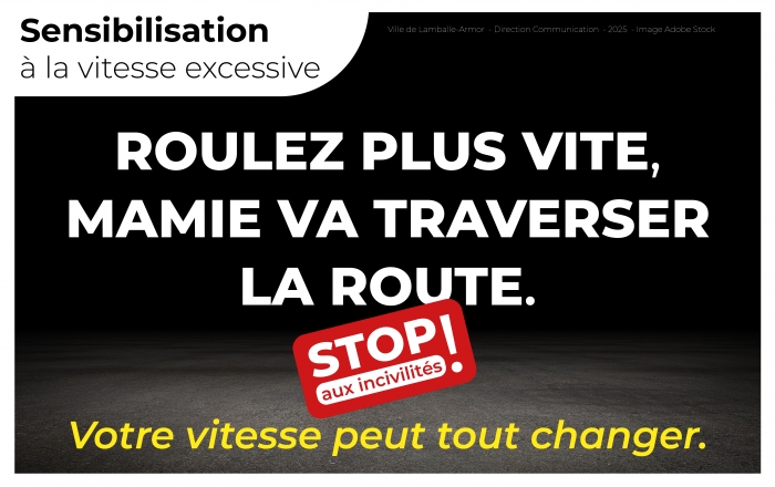 Campagne de sensibilisation : la vitesse peut tout changer !