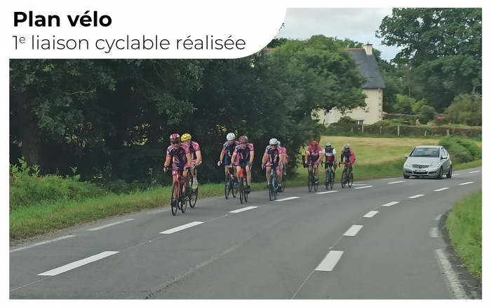 Plan vélo : 1e liaison cyclable opérationnelle entre le bourg de La Poterie et le centre-ville de Lamballe-Armor