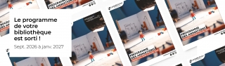 Le programme de votre bibliothèque est sorti !