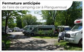 Fermeture anticipée de l'aire de camping-car à Planguenoual