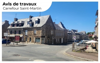 Travaux d'aménagement au carrefour Saint-Martin